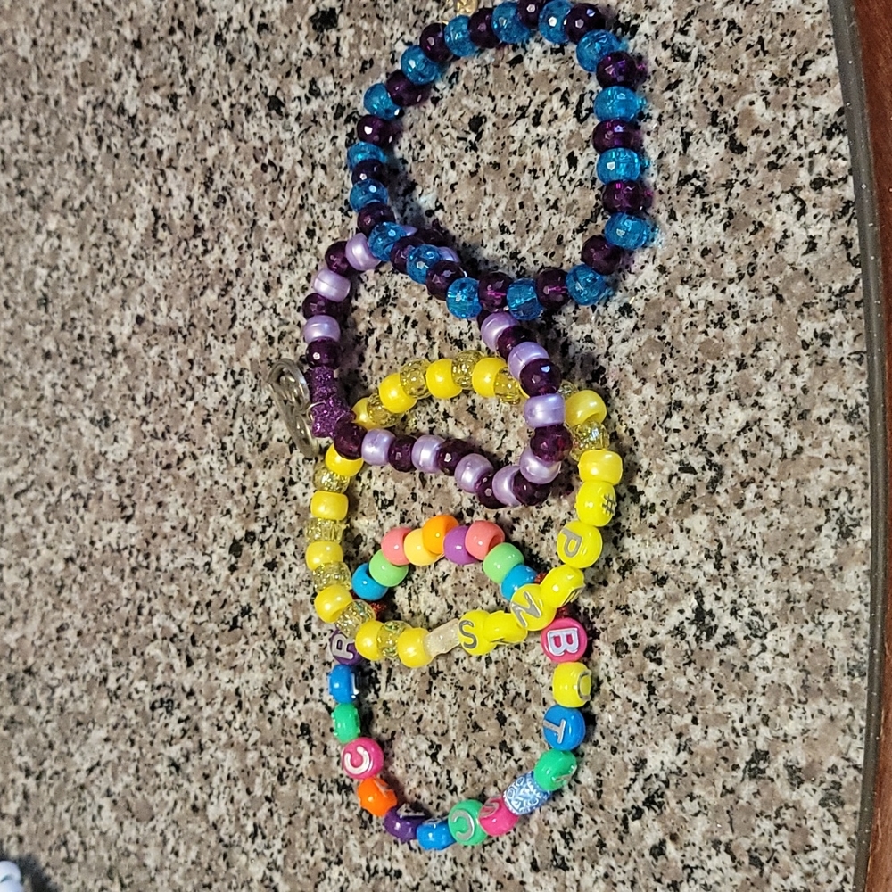 Kandi rave bracelets